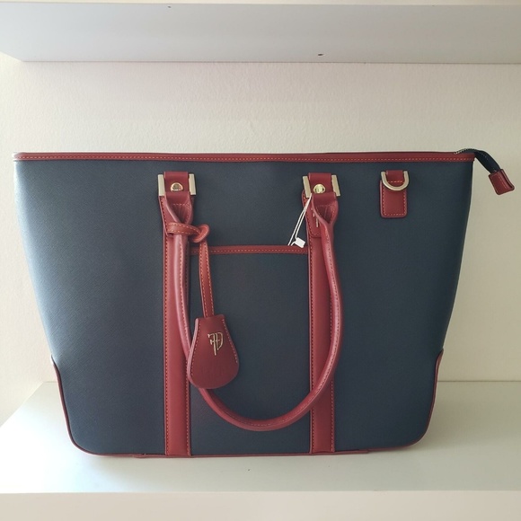 Furbo Design FRB006 Milano Totebag - Navy/Wine - Picture 1 of 4